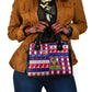 Afro Haiti Christmas Shoulder Handbag Jwaye Nowe Neg Marron With Coat Of Arms - African Pride