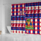 Afro Haiti Christmas Shower Curtain Jwaye Nowe Neg Marron With Coat Of Arms - African Pride