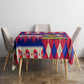 Afro Haiti Christmas Tablecloth Jwaye Nowe Neg Marron With Coat Of Arms - African Pride