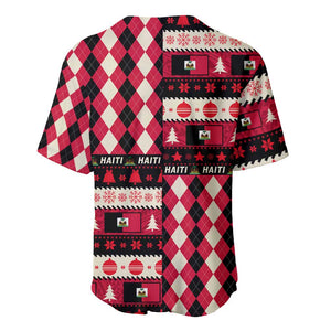 Afro Haiti 1964 Christmas Baseball Jersey Jwaye Nowe Neg Marron With Coat Of Arms - African Pride