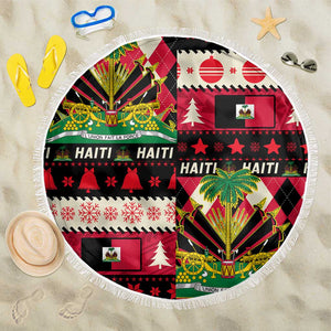 Afro Haiti 1964 Christmas Beach Blanket Jwaye Nowe Neg Marron With Coat Of Arms - African Pride