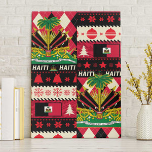 Afro Haiti 1964 Christmas Canvas Wall Art Jwaye Nowe Neg Marron With Coat Of Arms - African Pride