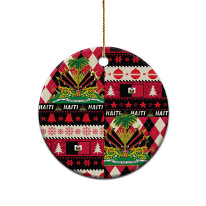 Afro Haiti Christmas 1964 Christmas Ceramic Ornament Jwaye Nowe Neg Marron With Coat Of Arms - African Pride