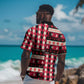 Afro Haiti 1964 Christmas Hawaiian Shirt Jwaye Nowe Neg Marron With Coat Of Arms - African Pride