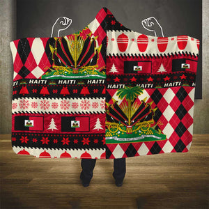 Afro Haiti 1964 Christmas Hooded Blanket Jwaye Nowe Neg Marron With Coat Of Arms - African Pride