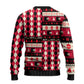 Afro Haiti Christmas 1964 Christmas Ugly Christmas Sweater Jwaye Nowe Neg Marron With Coat Of Arms - African Pride