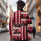 Afro Haiti 1964 Christmas Long Sleeve Button Shirt Jwaye Nowe Neg Marron With Coat Of Arms - African Pride
