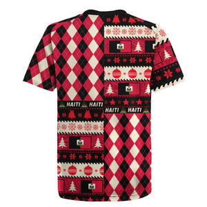 Afro Haiti 1964 Christmas Rugby Jersey Jwaye Nowe Neg Marron With Coat Of Arms - African Pride