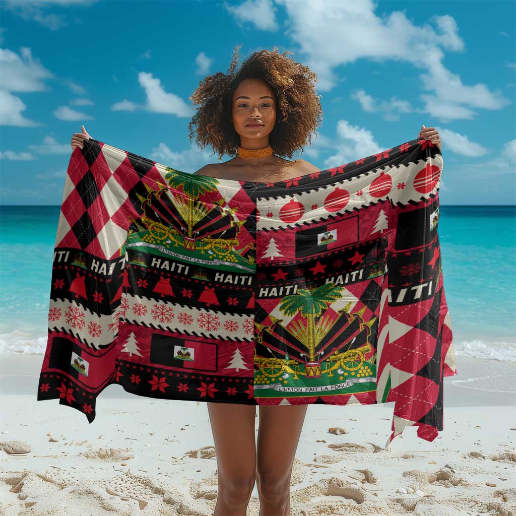 Afro Haiti 1964 Christmas Sarong Jwaye Nowe Neg Marron With Coat Of Arms - African Pride