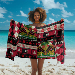 Afro Haiti 1964 Christmas Sarong Jwaye Nowe Neg Marron With Coat Of Arms - African Pride