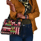 Afro Haiti 1964 Christmas Shoulder Handbag Jwaye Nowe Neg Marron With Coat Of Arms - African Pride