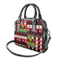Afro Haiti 1964 Christmas Shoulder Handbag Jwaye Nowe Neg Marron With Coat Of Arms - African Pride