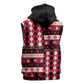 Afro Haiti 1964 Christmas Sleeveless Zip Hoodie Jwaye Nowe Neg Marron With Coat Of Arms - African Pride