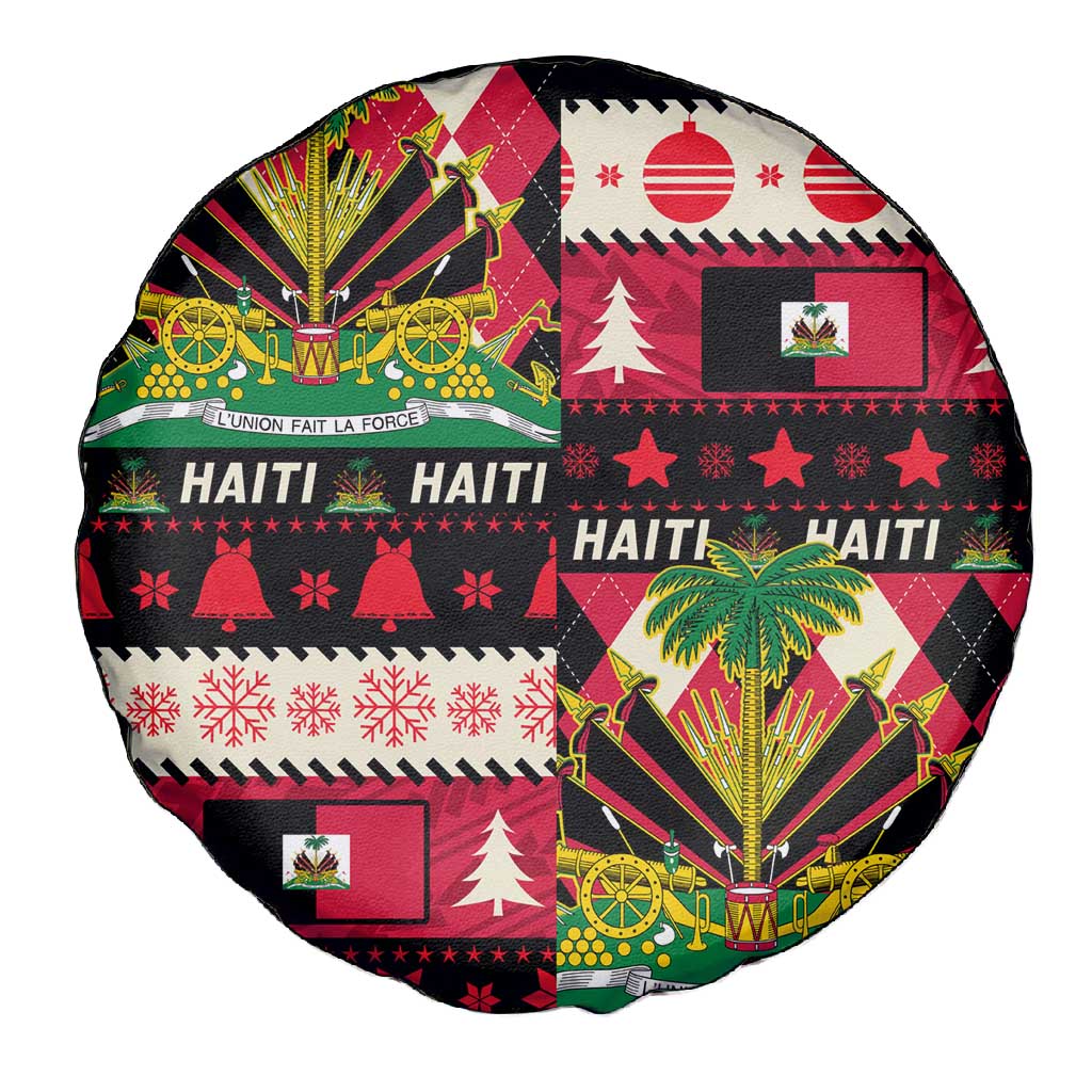 Afro Haiti 1964 Christmas Spare Tire Cover Jwaye Nowe Neg Marron With Coat Of Arms - African Pride