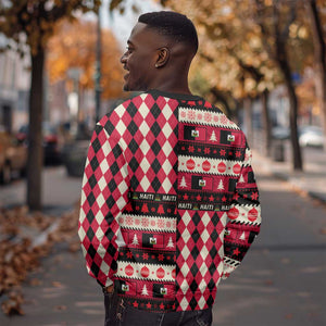 Afro Haiti 1964 Christmas Sweatshirt Jwaye Nowe Neg Marron With Coat Of Arms - African Pride