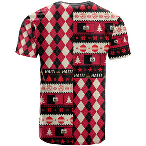 Afro Haiti 1964 Christmas T shirt Jwaye Nowe Neg Marron With Coat Of Arms - African Pride