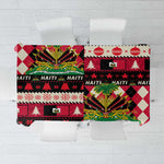 Afro Haiti 1964 Christmas Tablecloth Jwaye Nowe Neg Marron With Coat Of Arms - African Pride