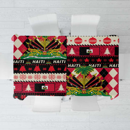 Afro Haiti 1964 Christmas Tablecloth Jwaye Nowe Neg Marron With Coat Of Arms - African Pride