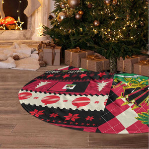 Afro Haiti Christmas 1964 Christmas Tree Skirt Jwaye Nowe Neg Marron With Coat Of Arms - African Pride