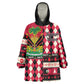 Afro Haiti 1964 Christmas Wearable Blanket Hoodie Jwaye Nowe Neg Marron With Coat Of Arms - African Pride