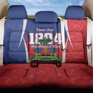 Personalized Haiti 1804 Back Car Seat Cover Happy Ayiti Independence Day - African Pride