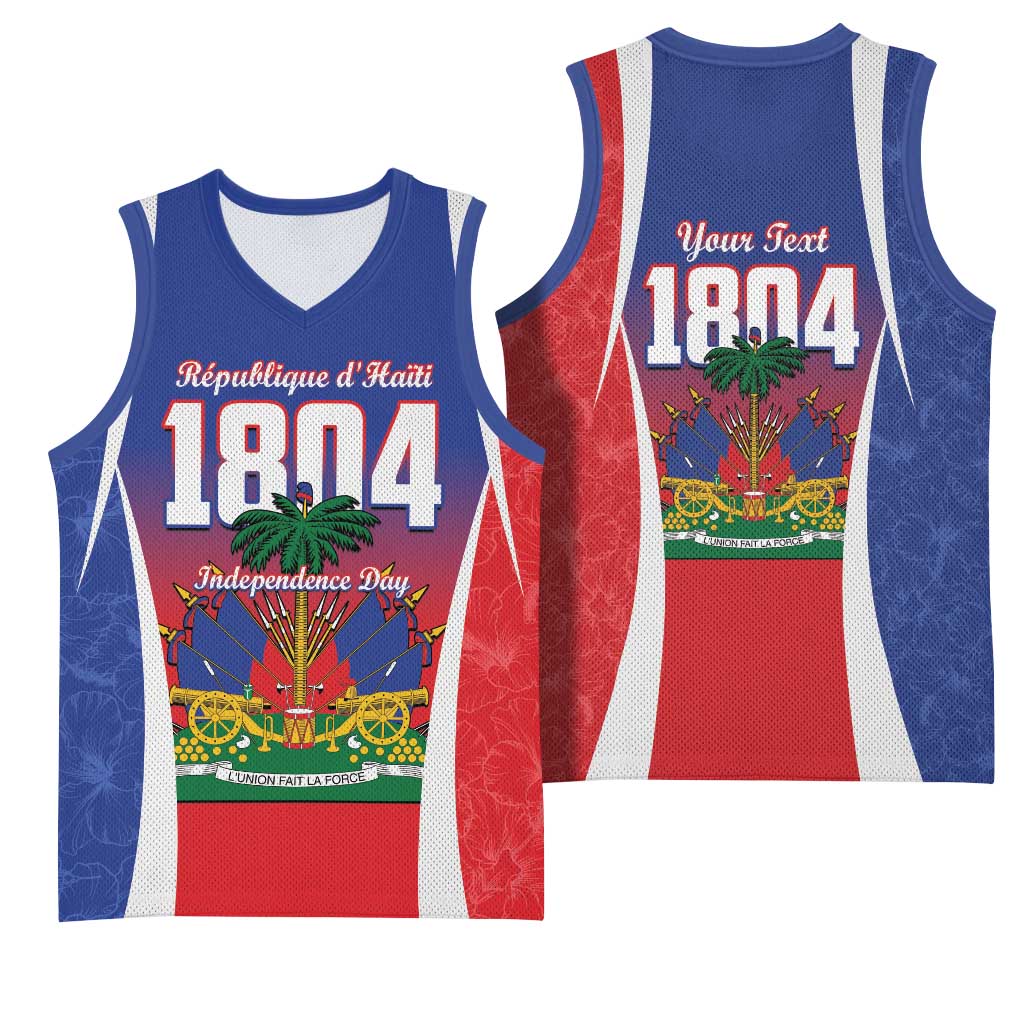 Personalized Haiti 1804 Basketball Jersey Happy Ayiti Independence Day - African Pride