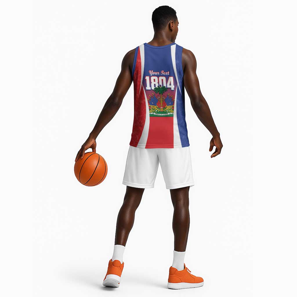 Personalized Haiti 1804 Basketball Jersey Happy Ayiti Independence Day - African Pride