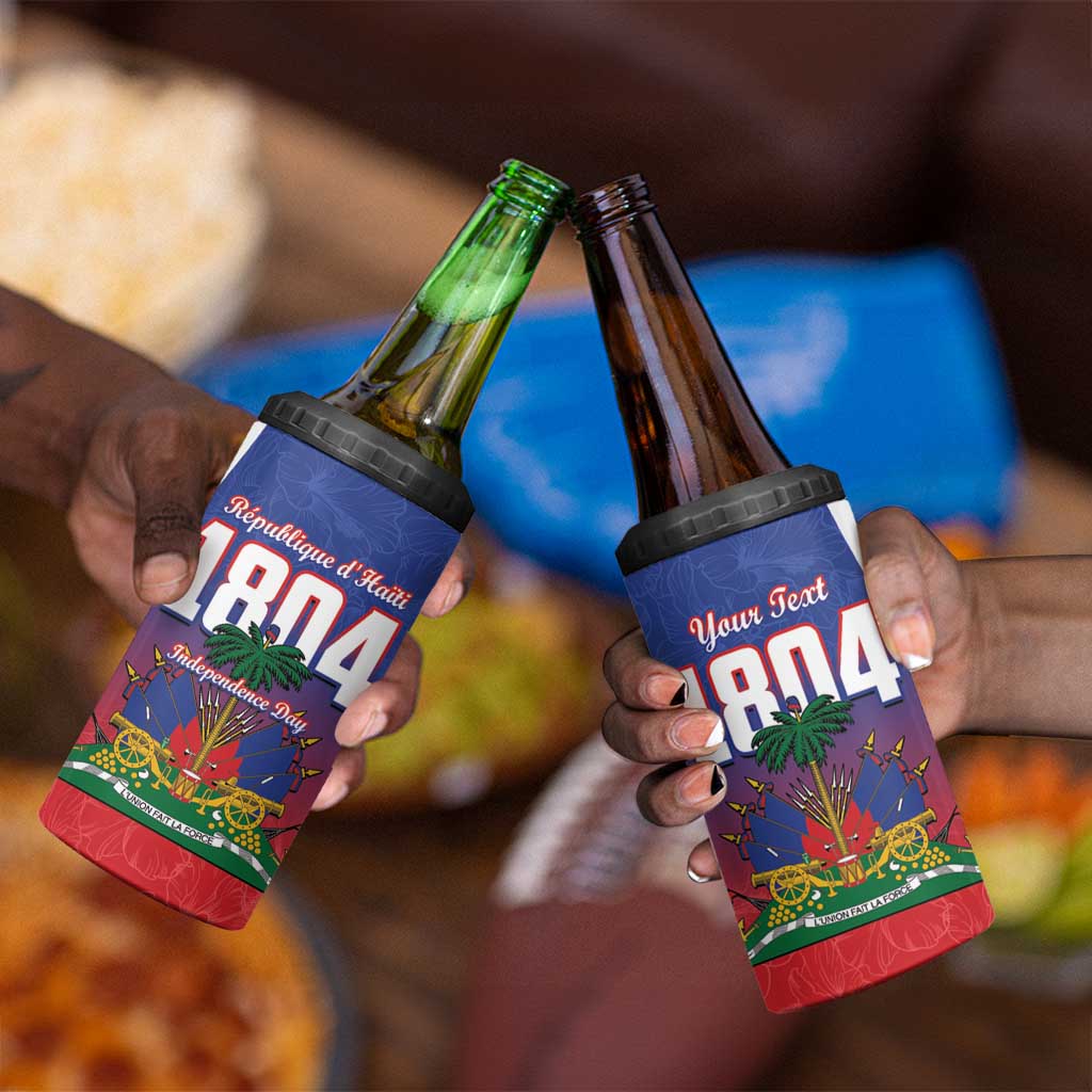 Personalized Haiti 1804 4 in 1 Can Cooler Tumbler Happy Ayiti Independence Day - African Pride
