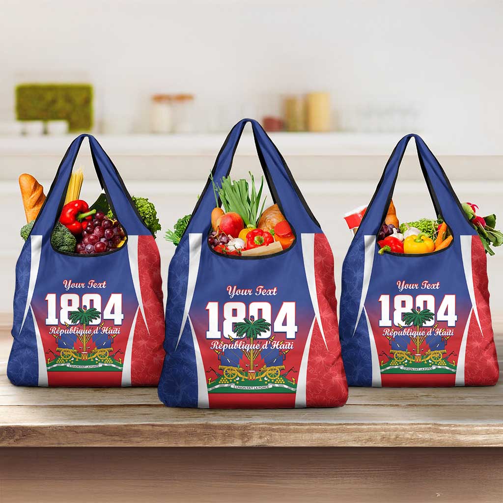 Personalized Haiti 1804 Grocery Bag Happy Ayiti Independence Day - African Pride