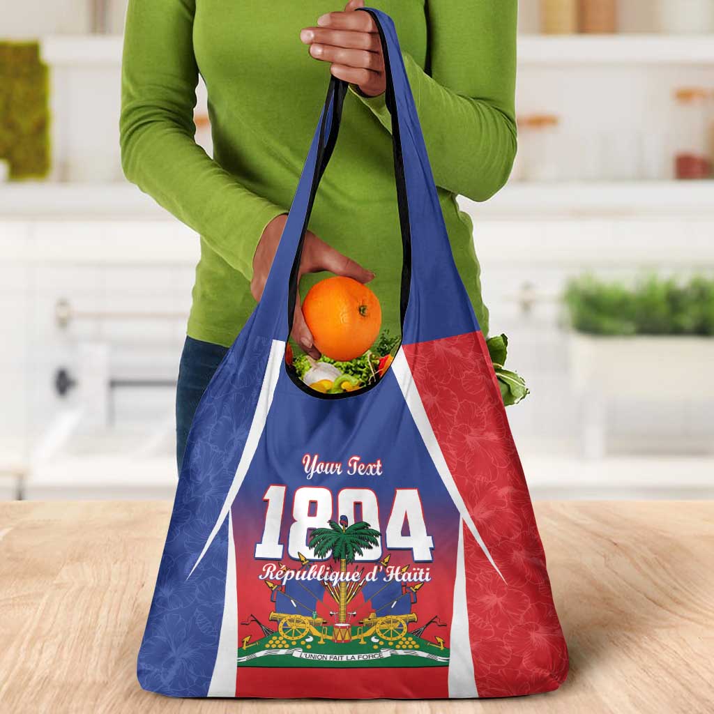 Personalized Haiti 1804 Grocery Bag Happy Ayiti Independence Day - African Pride