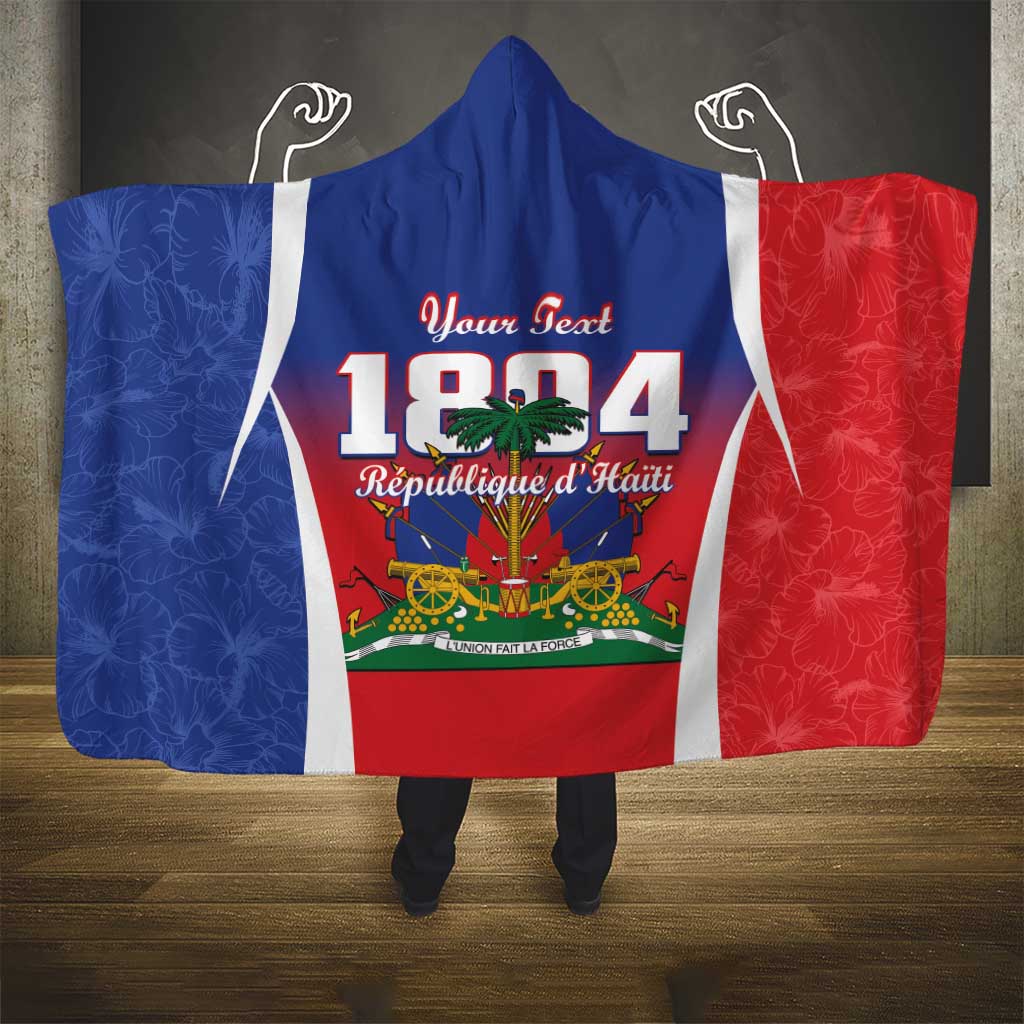 Personalized Haiti 1804 Hooded Blanket Happy Ayiti Independence Day - African Pride
