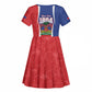 Personalized Haiti 1804 Kid Short Sleeve Dress Happy Ayiti Independence Day - African Pride