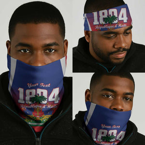 Personalized Haiti 1804 Neck Gaiter Happy Ayiti Independence Day - African Pride