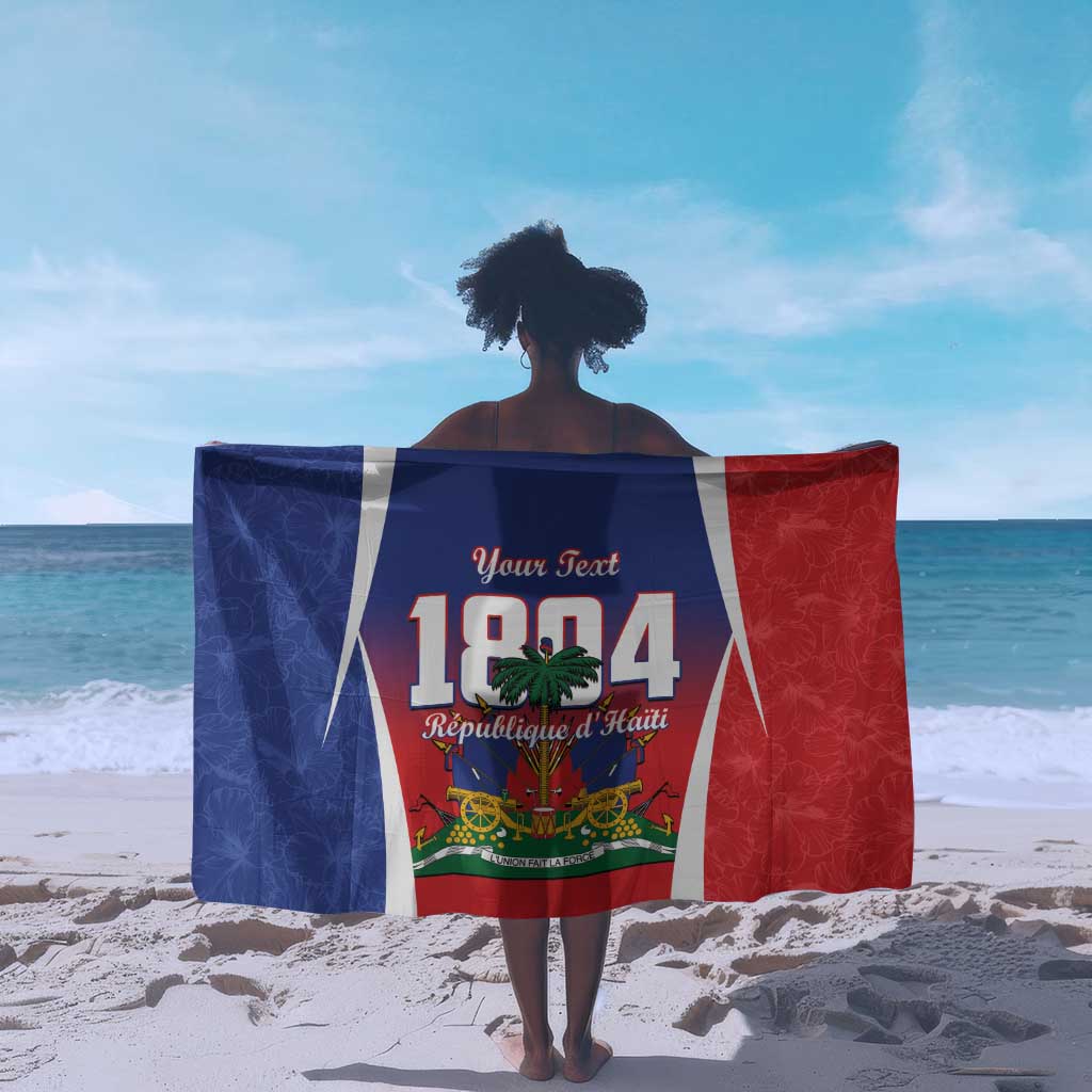 Personalized Haiti 1804 Sarong Happy Ayiti Independence Day - African Pride