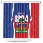 Personalized Haiti 1804 Shower Curtain Happy Ayiti Independence Day - African Pride