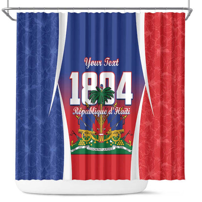 Personalized Haiti 1804 Shower Curtain Happy Ayiti Independence Day - African Pride