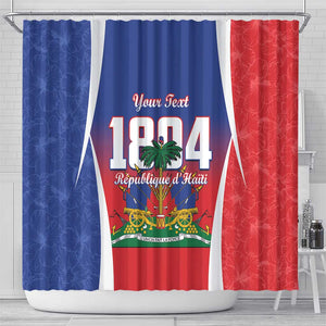 Personalized Haiti 1804 Shower Curtain Happy Ayiti Independence Day - African Pride