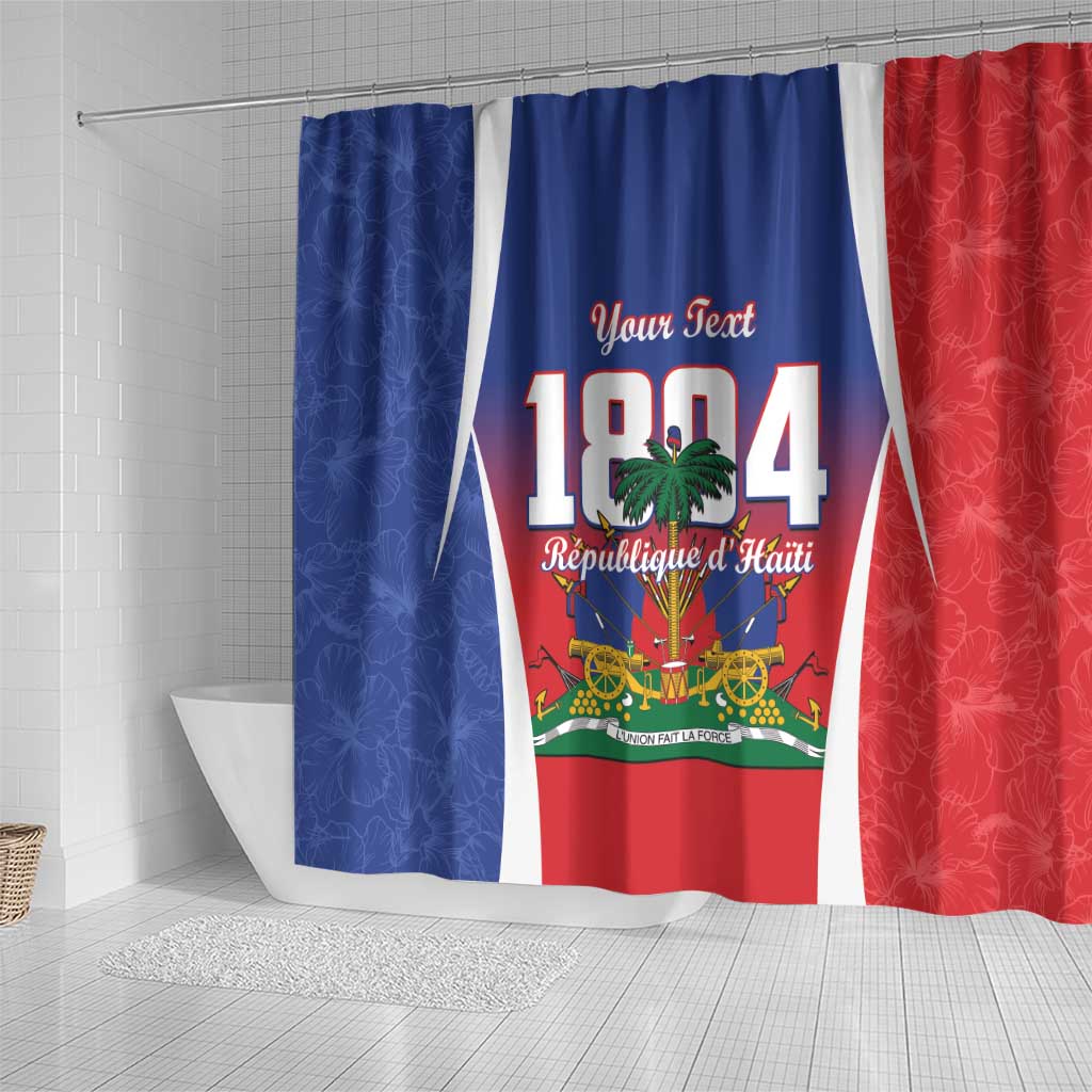 Personalized Haiti 1804 Shower Curtain Happy Ayiti Independence Day - African Pride
