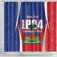 Personalized Haiti 1804 Shower Curtain Happy Ayiti Independence Day - African Pride