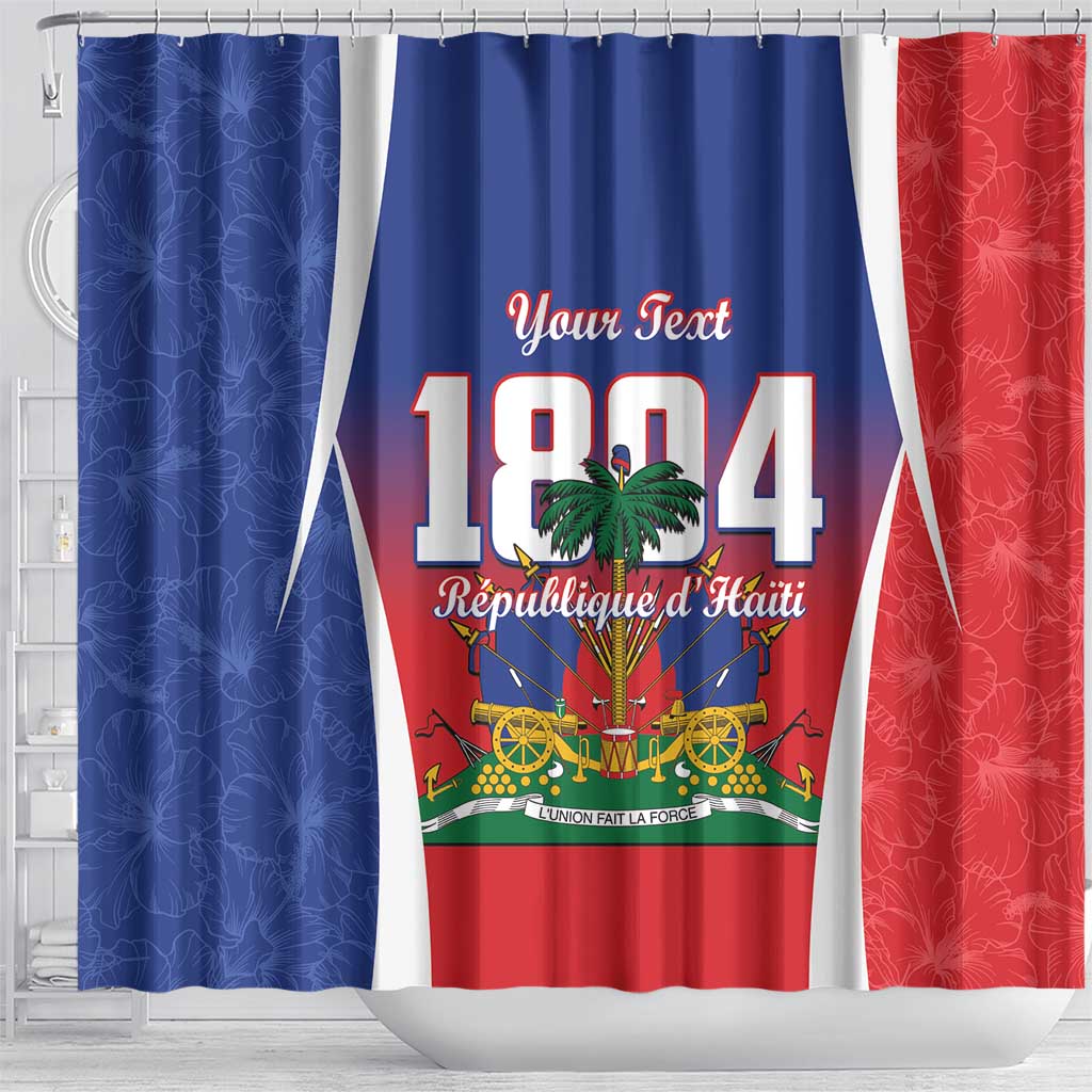 Personalized Haiti 1804 Shower Curtain Happy Ayiti Independence Day - African Pride