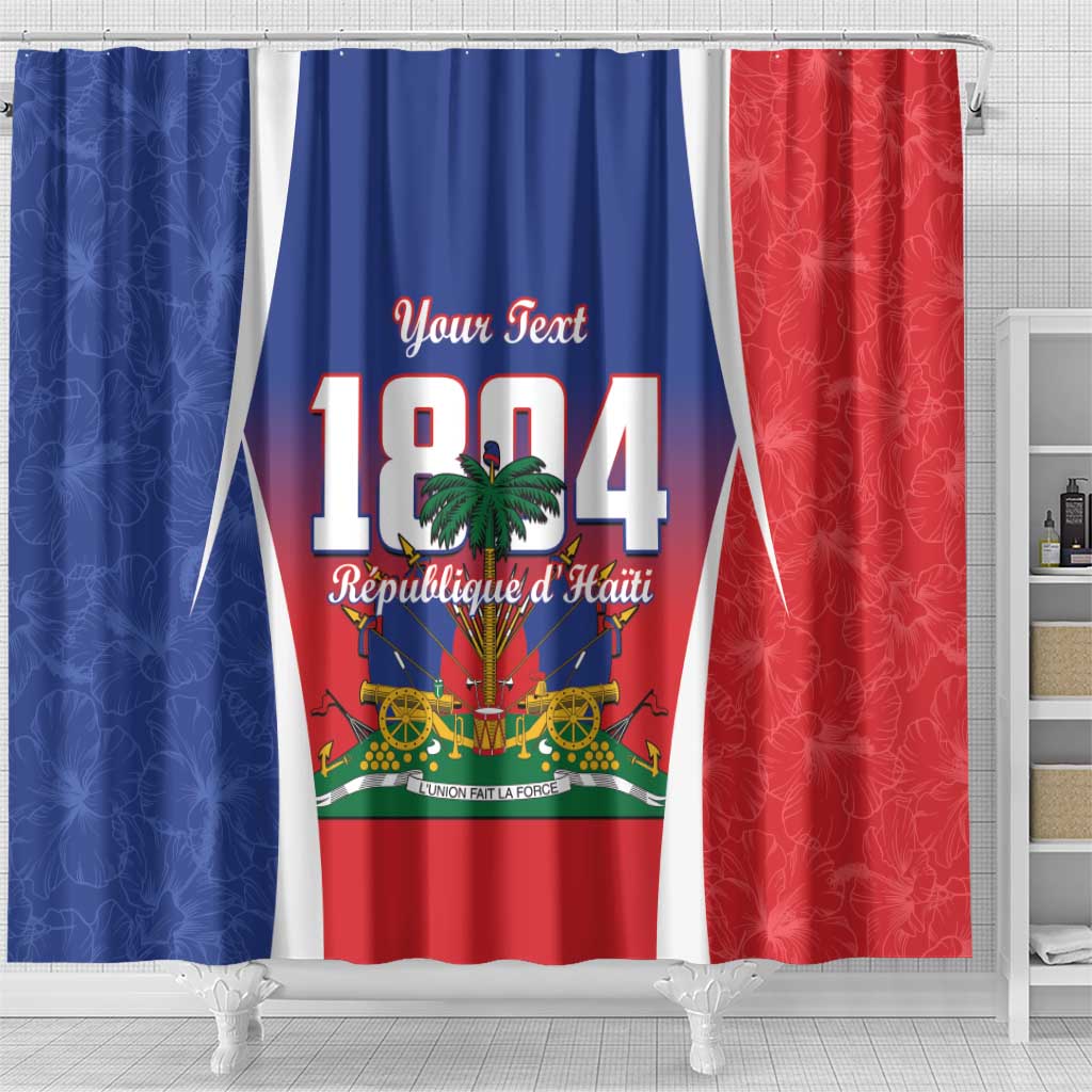 Personalized Haiti 1804 Shower Curtain Happy Ayiti Independence Day - African Pride