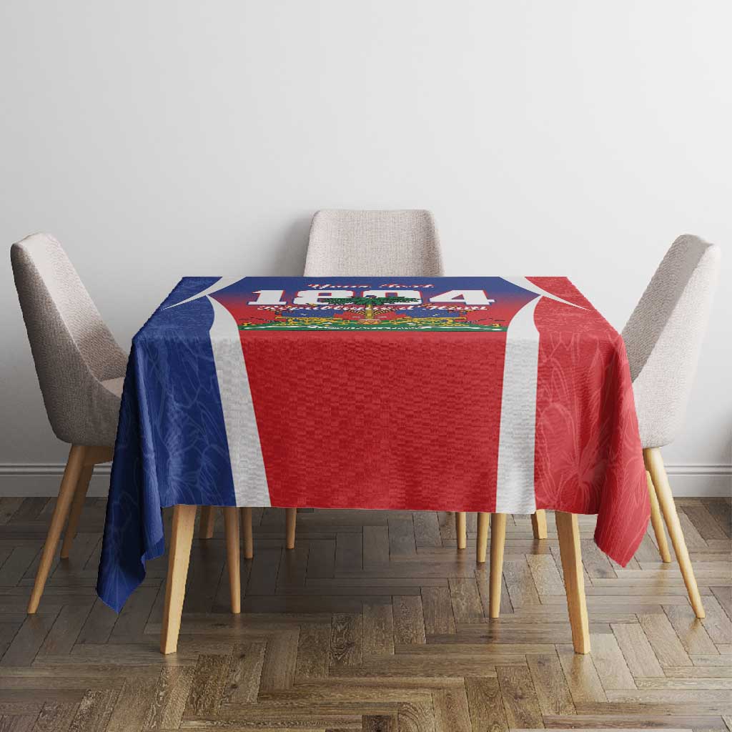Personalized Haiti 1804 Tablecloth Happy Ayiti Independence Day - African Pride