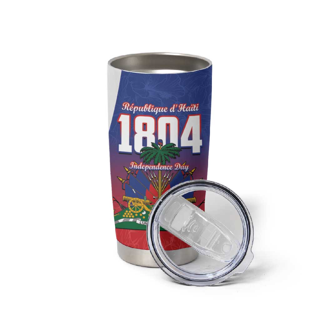 Personalized Haiti 1804 Tumbler Cup Happy Ayiti Independence Day - African Pride