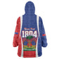 Personalized Haiti 1804 Wearable Blanket Hoodie Happy Ayiti Independence Day - African Pride