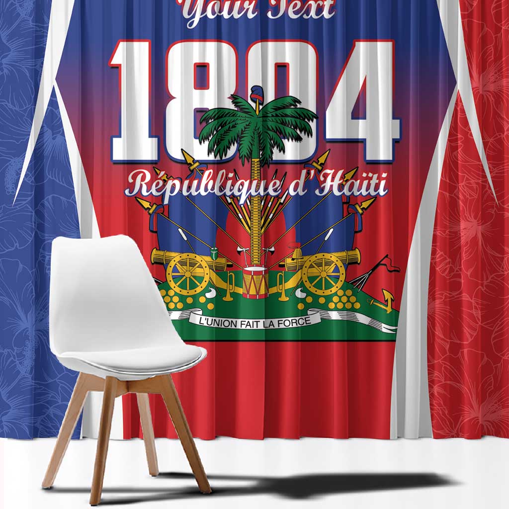 Personalized Haiti 1804 Window Curtain Happy Ayiti Independence Day - African Pride