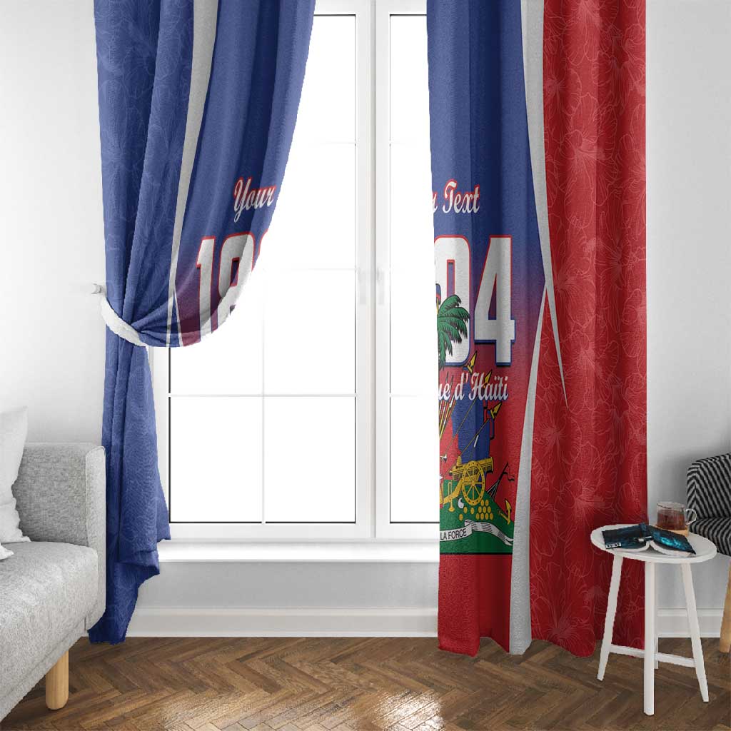 Personalized Haiti 1804 Window Curtain Happy Ayiti Independence Day - African Pride
