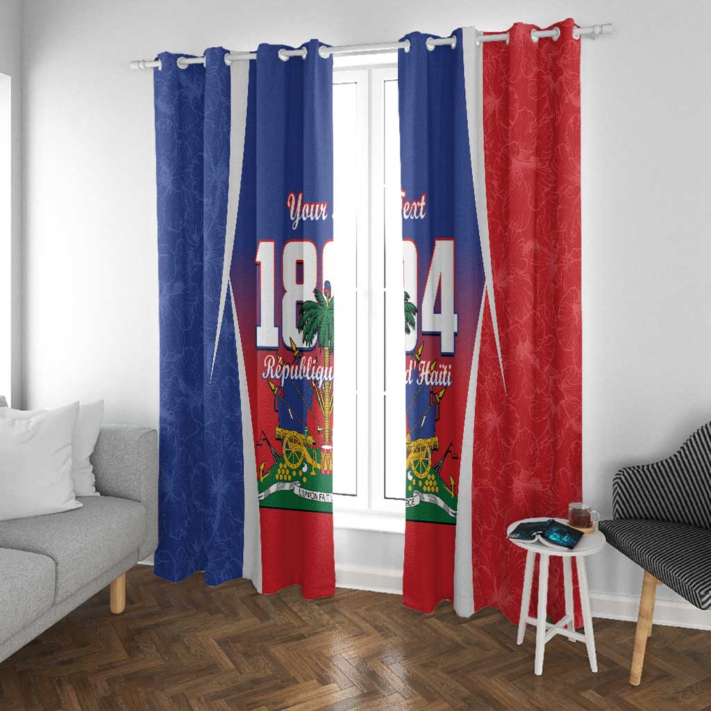 Personalized Haiti 1804 Window Curtain Happy Ayiti Independence Day - African Pride