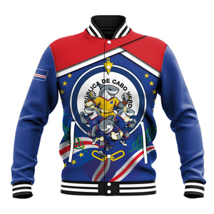 Cape Verde 2026 Football Baseball Jacket Orgulho Tubaroes Azuis Make History
