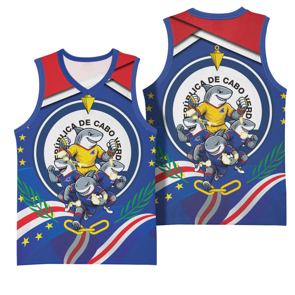 Cape Verde 2026 Football Basketball Jersey Orgulho Tubaroes Azuis Make History
