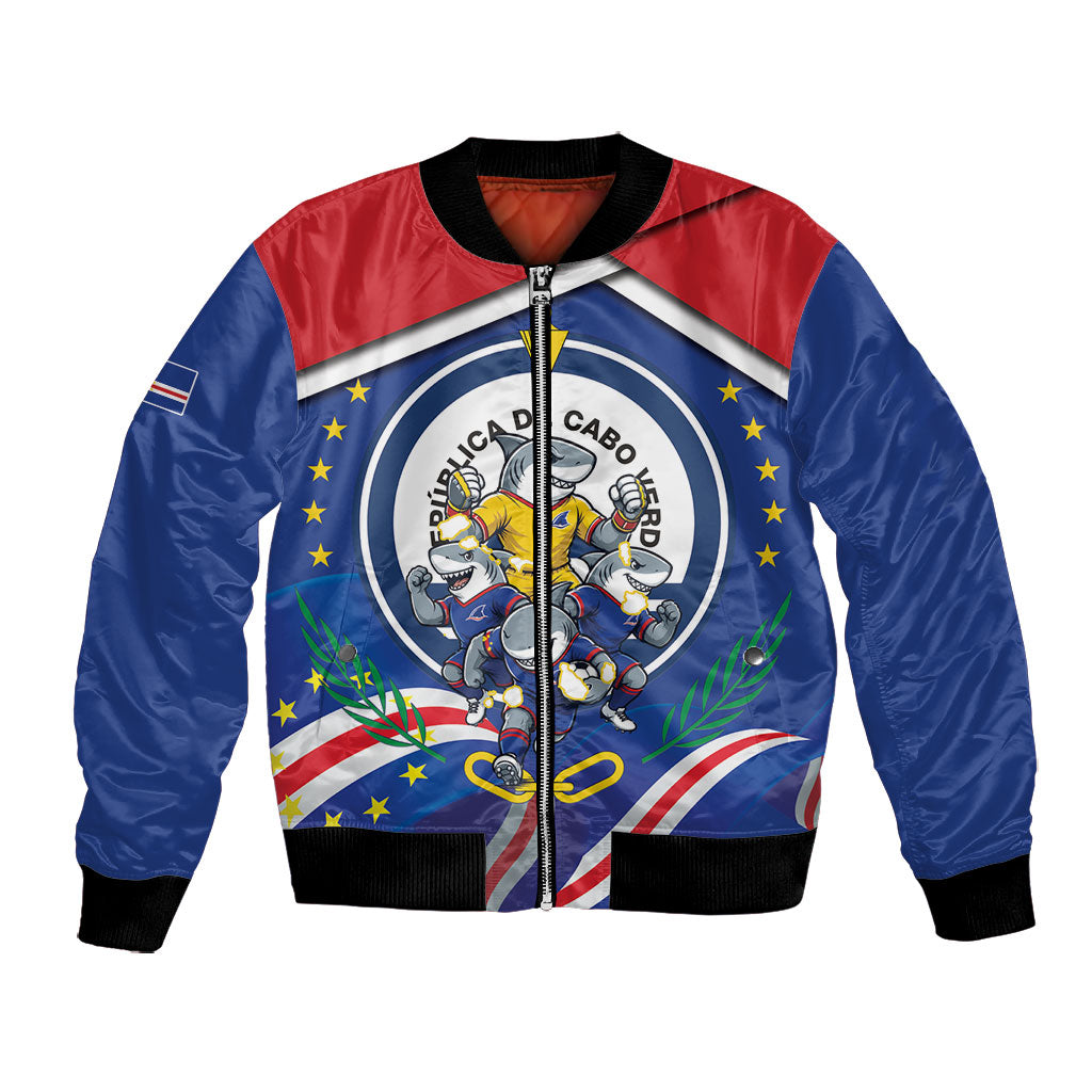 Cape Verde 2026 Football Bomber Jacket Orgulho Tubaroes Azuis Make History